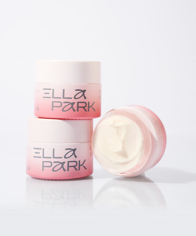  Doble contorno de ojos de Ella Park — reduce líneas finas, ojeras y bolsas con péptidos y antioxidantes.